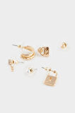 DeFacto Kadın 6'lı Gold Küpe F0705AXNSGD1