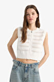 Regular Fit Bisiklet Yaka Yelek