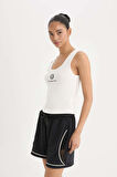 DeFactoFit NBA Brooklyn Nets Slim Fit Dar Kesim U Yaka Ribana Sporcu Atlet E2358AX25SMER105