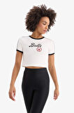 DeFactoFit NBA Chicago Bulls Slim Fit Dar Kesim Bisiklet Yaka Sporcu Fitilli Kaşkorse Kısa Kollu Tişört E2362AX25SMER105