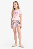 Kız Çocuk Regular Fit 2'li Pijama Takımı
