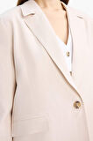 DeFacto Oversize Geniş Kalıp Keten Karışımlı Blazer Ceket Z2536AZ25SPBG737