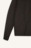 Slim Fit Dar Kesim Dik Yaka Fermuarlı Su Geçirmez Mont