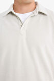 Regular Fit Polo Yaka Yarım Fermuarlı Fitilli Kadife Sweatshirt 