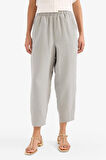 DeFacto Tapered Fit Yüksek Bel Uzun Boy Müslin Pantolon E6412AX25SPGR303