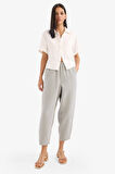 DeFacto Tapered Fit Yüksek Bel Uzun Boy Müslin Pantolon E6412AX25SPGR303