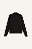 DeFactoFit Standart Fit Cepli Fermuarlı Sporcu Sweatshirt E3479AX24WNBK81