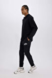 DeFactoFit NBA Milwaukee Bucks Kalın Jogger Eşofman Altı Beli Bağcıklı Standart Fit Cepli D6702AX25SPBK82