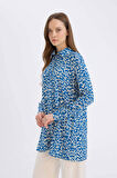 DeFacto Regular Fit Desenli Uzun Kollu Tesettür Gömlek Tunik Z5833AZ25SPBE314