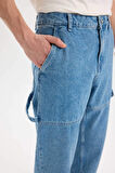 DeFacto %100 Pamuk Relax Fit Rahat Kalıp Geniş Paça Jean Pantolon E3334AX25SPNM28