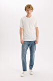 DeFacto Slim Tapered Fit Dar Kalıp Normal Bel Daralan Paça Jean Pantolon E3336AX25SPNM84