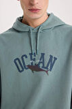 DeFacto Boxy Fit Kapüşonlu Baskılı Sweatshirt E3207AX24WNGN1175
