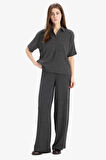 DeFacto Wide Leg Geniş Paça Bürümcük Pantolon E3232AX25SPAR148