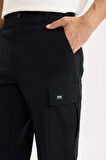 Relax Fit Pantolon Kargo Cepli Düz Paça