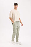 Relax Fit Pantolon Kargo Cepli Düz Paça