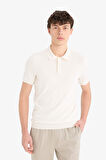 DeFacto Standart Fit Kısa Kollu Polo Yaka Triko Tişört E3241AX25SPWT32