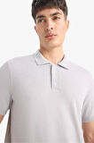DeFacto Standart Fit Polo Yaka Kısa Kollu Triko Tişört E3241AX25SPGR192