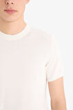 DeFacto Standart Fit Bisiklet Yaka Triko Kısa Kollu Beyaz Tişört E3239AX25SPWT32