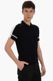 DeFacto Slim Fit Polo Yaka Fermuarlı Kısa Kollu Triko Tişört C5015AX25SMBK81