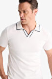 DeFacto Modern Fit Polo Yaka Kısa Kollu Triko Tişört C4984AX25SMWT32