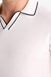 DeFacto Modern Fit Polo Yaka Kısa Kollu Triko Tişört C4984AX25SMWT32