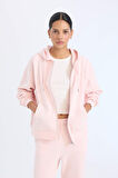 Relax Fit Kapüşonlu Cepli Basic Düz Fermuarlı Sweatshirt