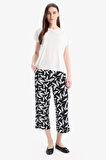 Desenli Düz Paça Kapri