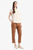 DeFacto 	Lastikli Bel Bağcıklı Basic Düz Paça Jogger Pantolon D2573AX25SPBN539