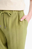 Jogger Fit Esnek Belli Düz Paça Pantolon