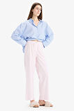 DeFacto Uzun Boy Poplin Pijama Altı-Fall in Love E5769AX25SPPN645