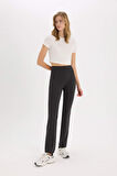 DeFactoFit Crop Bisiklet Yaka Basic Düz Sporcu Kısa Kollu Tişört D7295AX25SPER105