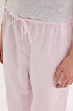 DeFacto Regular Fit Poplin Pijama Altı-Fall in Love E3116AX25SPPN149