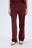 DeFacto Wide Leg Geniş Paça Eşofman Altı Beli Lastikli Cepli Basic Düz Bordo D3759AX25SPBR52