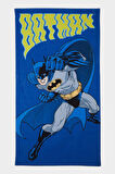 Erkek Çocuk Batman Baskılı Plaj Havlusu