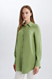 DeFacto Regular Fit Basic Düz Uzun Kollu Tesettür Gömlek Tunik Z3538AZ25SPGN1209