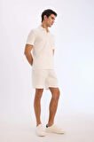 Regular Fit Krinkıl Bermuda