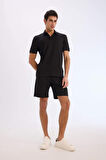 DeFacto Regular Fit Her Yöne Esneyen Krinkıl Bermuda E0980AX25SMBK81