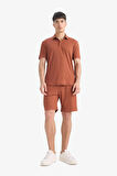 Regular Fit Krinkıl Bermuda