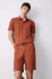 DeFacto Regular Fit Her Yöne Esneyen Krinkıl Bermuda Şort E0980AX25SMBN312