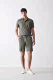 Regular Fit Krinkıl Bermuda