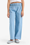 Kız Çocuk Wide Leg Jean Pantolon