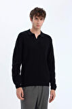 Standart Fit Polo Yaka Triko Kazak