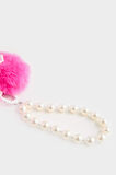 Kadın Pelüş Pembe Kalp Charm Anahtarlık