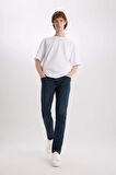 DeFacto Pedro Slim Fit Dar Kalıp Normal Bel Dar Paça Jean Pantolon R8791AZ25SPNM83