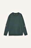DeFactoFit Standart Fit Bisiklet Yaka Kalın Sweatshirt