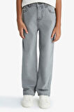 Erkek Çocuk Wide Leg Düz Paça Jean Pantolon