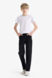 Erkek Çocuk Straight Fit Düz Paça Jean Pantolon