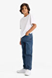 Erkek Çocuk Straight Fit Düz Paça Jean Pantolon