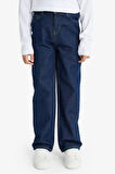 Erkek Çocuk Wide Leg Düz Paça Jean Pantolon