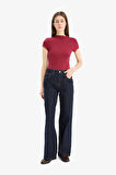 Slim Fit Dar Kesim Yarım Balıkçı Yaka Soft Touch Kısa Kollu Tişört